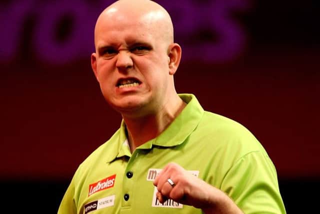 Michael van Gerwen of The Netherlands is into the PDC World semi-finals. Picture: Getty