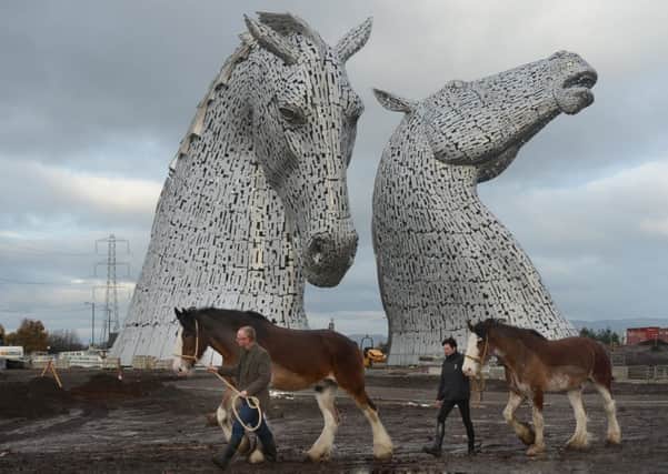 The eye-catching Kelpies. Picture: TSPL