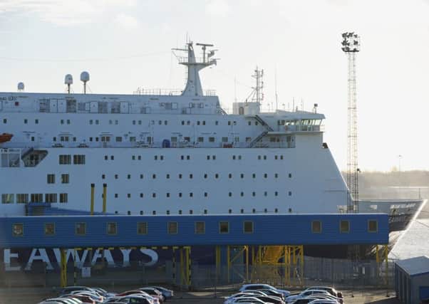 The DFDS King Seaways ferry is moored at the Port of Tyne. Picture: Getty
