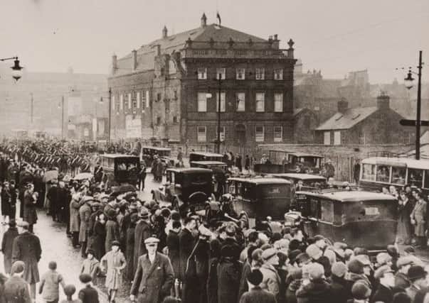 The funeral procession is held for the 75 children who died at a matinee in the Glen Cinema in Paisley on this day in 1929