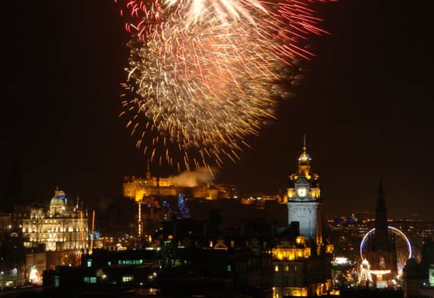 The torchlight procession which marks Edinburgh's Hogmanay. Picture: TSPL
