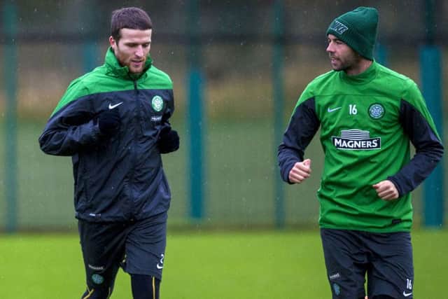Adam Matthews (L), alongside his Welsh international teammate Joe Ledley. Picture: SNS