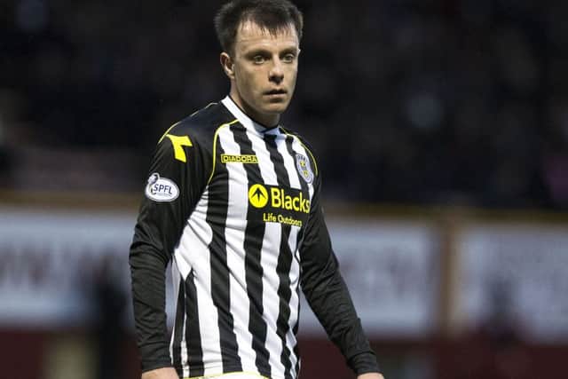 Paul McGowan in action for St Mirren. He admitted attacking two police officers, and faces a possible jail term. Picture: SNS