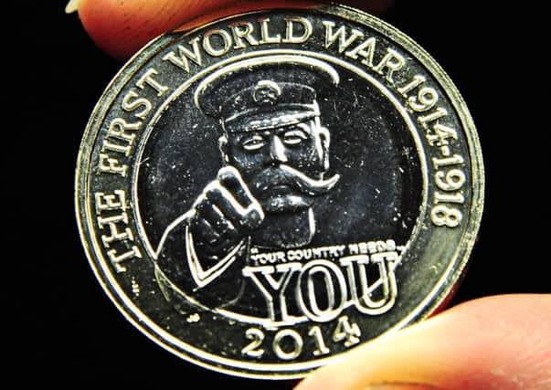 The new two pound coin, featuring Lord Kitchener. Picture: PA