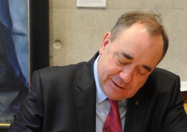 First Minister Alex Salmond. Picture: Jane Barlow