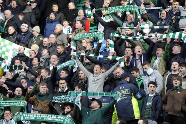 Hibs fans saw - or at least tried to see - their side go down 6-5 in the 1940 derby. Picture: Greg Macvean