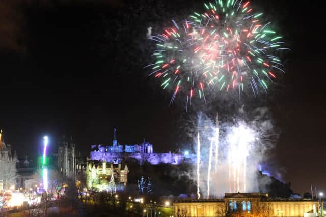 The Edinburgh street party saw 70,000 revellers - the event had a capacity of 80,000. Picture: Jane Barlow