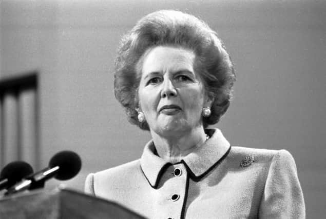 Margaret Thatcher in Perth in 1989. Picture: TSPL