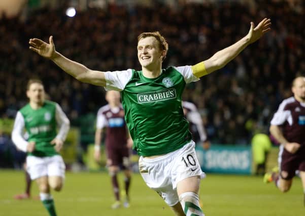 Liam Craig's late penalty put Hibs back in front. Picture: SNS