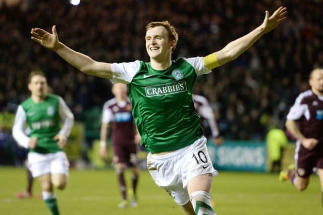 Liam Craig's late penalty put Hibs back in front. Picture: SNS