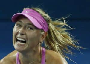 Maria Sharapova lost in straight sets. Picture: Reuters