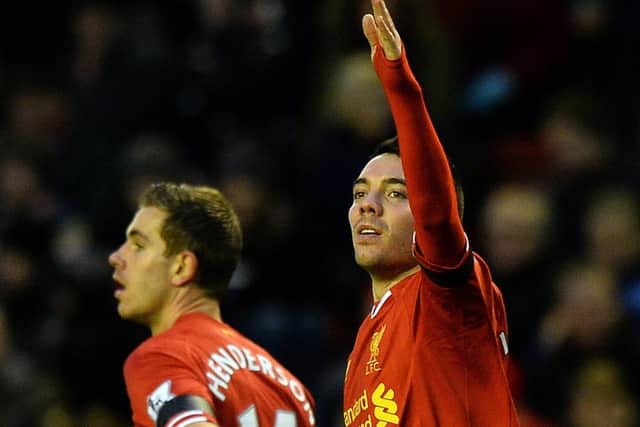 Iago Aspas: First goal for Liverpool. Picture: Getty