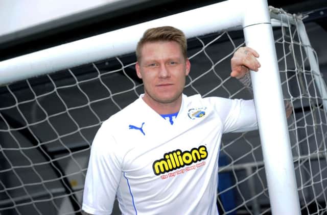 Former Hibernian striker Garry O'Connor was unveiled by Morton today. Picture: SNS