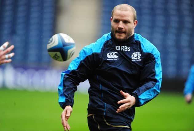 Euan Murray is a doubt for Scotland's Six Nations campaign.   Picture Ian Rutherford