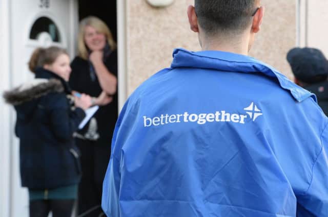 Campaigners go door-to-door with their message. Picture: Getty