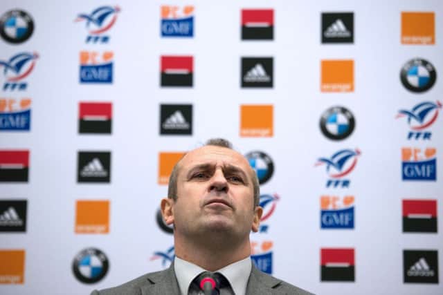 Philippe Saint-Andre names his squad in Marcoussis, south of Paris. Picture: Getty