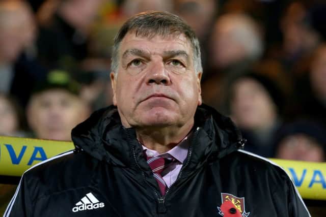 Sam Allarydce: Under pressure. Picture: PA