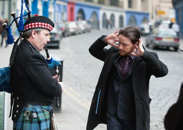 James McAvoy, right, in Filth. Picture: Contributed