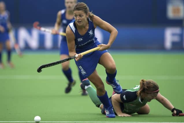 Holly Cram in action at the 2013 EuroHockey Championships. Picture: FFU Press Agency