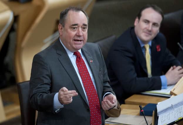 Alex Salmond pledged more nursery provision for children in the poorest households. Picture: Gareth Easton