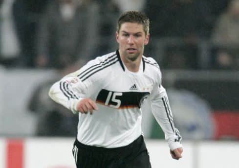 Thomas Hitzlsperger playing for Germany in 2007. Picture: AP