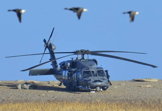 A Pave Hawk which took part in the same training exercise as the downed helicopter. Picture: Reuters