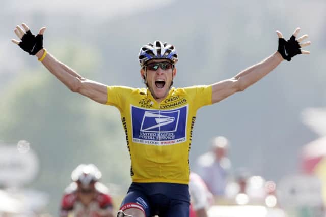 Lance Armstrong at the 2004 Tour de France, where USADA found systematic doping. Picture: Reuters
