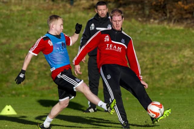 Alan Tate is to make his Dons debut against Hibs tonight. Picture: SNS