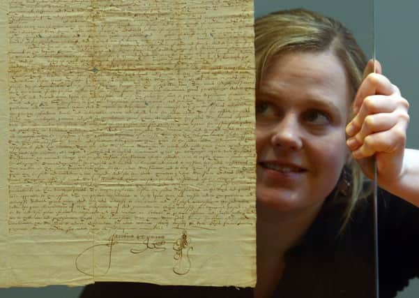 The manuscript detailing the feud between the MacGregors and Campbells. Picture: Phil Wilkinson
