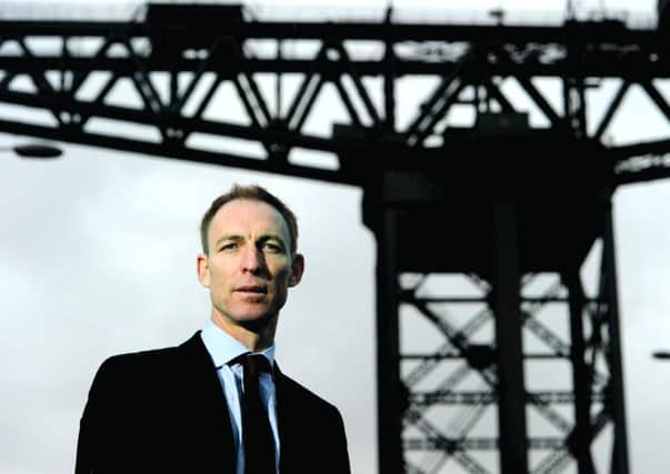 Scottish Labour MP Jim Murphy at the Finnieston Crane, Glasgow. Picture: Robert Perry