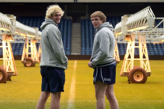 Richie (L) and Jonny Gray, Scotland rugby internationals. Picture: Phil
Wilkinson