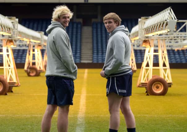 Richie (L) and Jonny Gray, Scotland rugby internationals. Picture: Phil 
Wilkinson