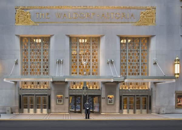 The world-famous Waldorf Astoria hotel in New York. Picture: Contributed