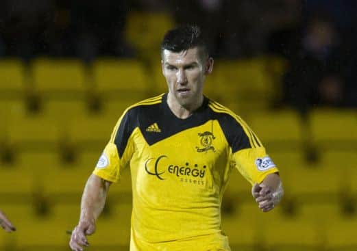 Livingston's Mark Burchill scored the winning goal. Picture: SNS
