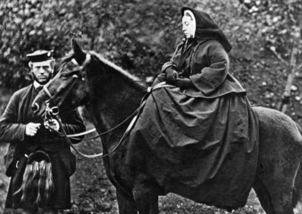 Queen Victoria and servant John Brown at Balmoral. Picture: Getty