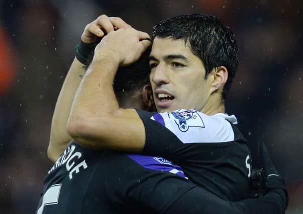 Luis Suarez: Took his league tally to 22. Picture: Getty
