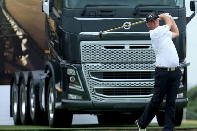 Thomas Bjorn at the 18th during the Volvo Golf Champions. Picture: Getty