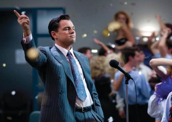 Leonardo DiCaprio in Wolf Of Wall Street. Picture: Contributed