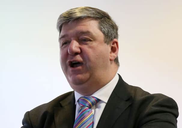 Scottish Secretary Alistair Carmichael sets out his case for Scotland remaining part of the UK at Stirling University. Picture: PA