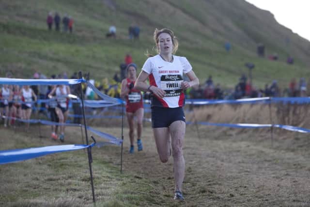 Stephanie Twell finishes sixth in the Great Edinburgh XC at the weekend. Picture: Toby Williams