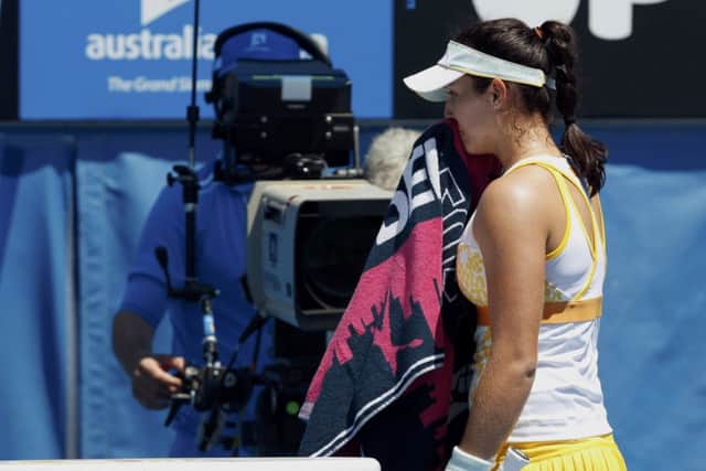 Laura Robson was thrashed by Kirsten Flipkens. Picture: Reuters