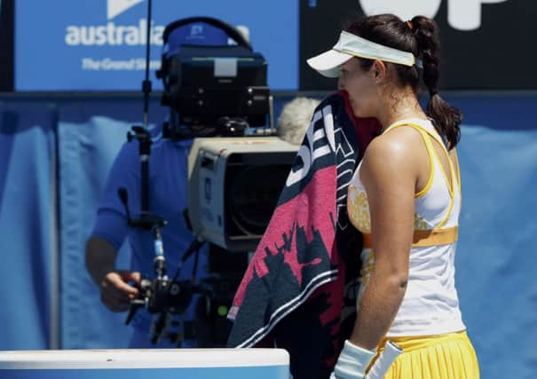 Laura Robson was thrashed by Kirsten Flipkens. Picture: Reuters