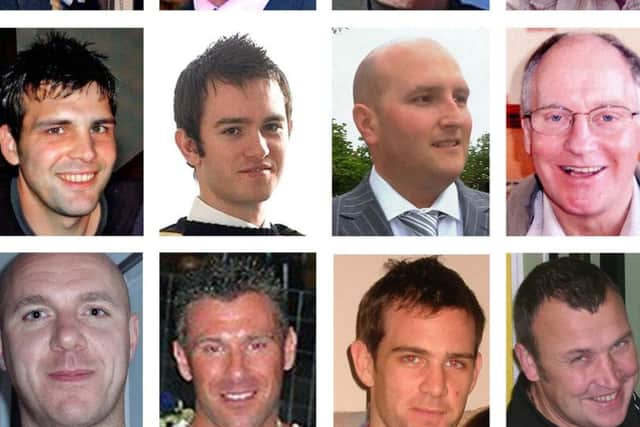 Victims: Eight North Sea helicopter crash victims. Picture: PA