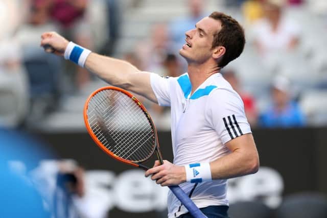 Andy Murray in action against Go Seoda of Japan. Picture: Getty