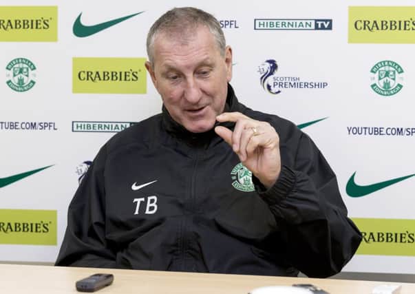 Hibernian manager Terry Butcher speaks to press about his side's last Scottish Premiership match against Aberdeen. Picture: SNS