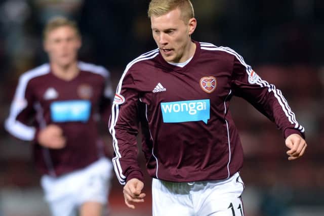Andy Driver in action for Hearts. Picture: Ian Georgeson