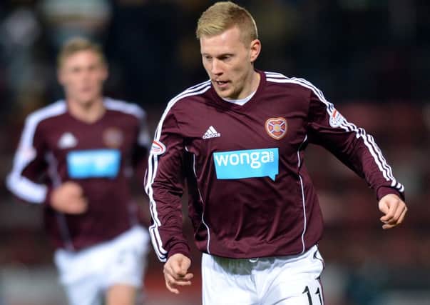 Andy Driver in action for Hearts. Picture: Ian Georgeson