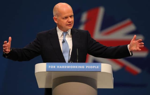 William Hague spoke of the shared values between Britain and Scotland. Picture: PA