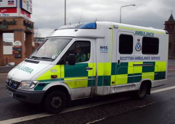 The ambulance was involved in a five-car crash. Picture: TSPL