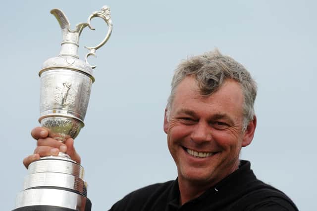 No freakish putting style for Darren Clark, who won the Open as recently as 2011. Picture: Ian Rutherford